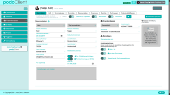 podoClient Patientenakte
